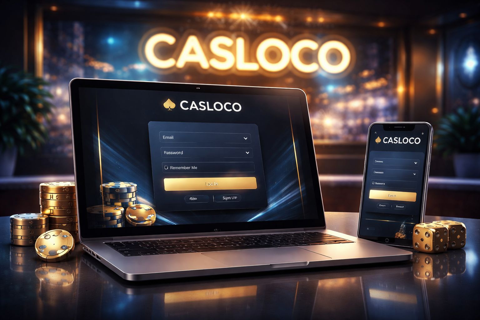 Acceso seguro de inicio de sesión CASLOCO para jugadores en México