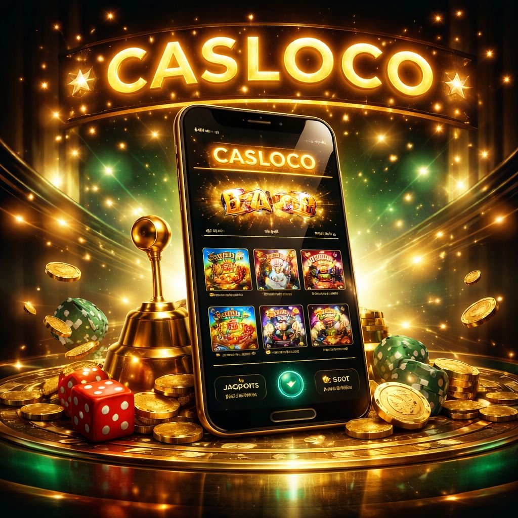 Aplicación de casino móvil CASLOCO en un smartphone moderno