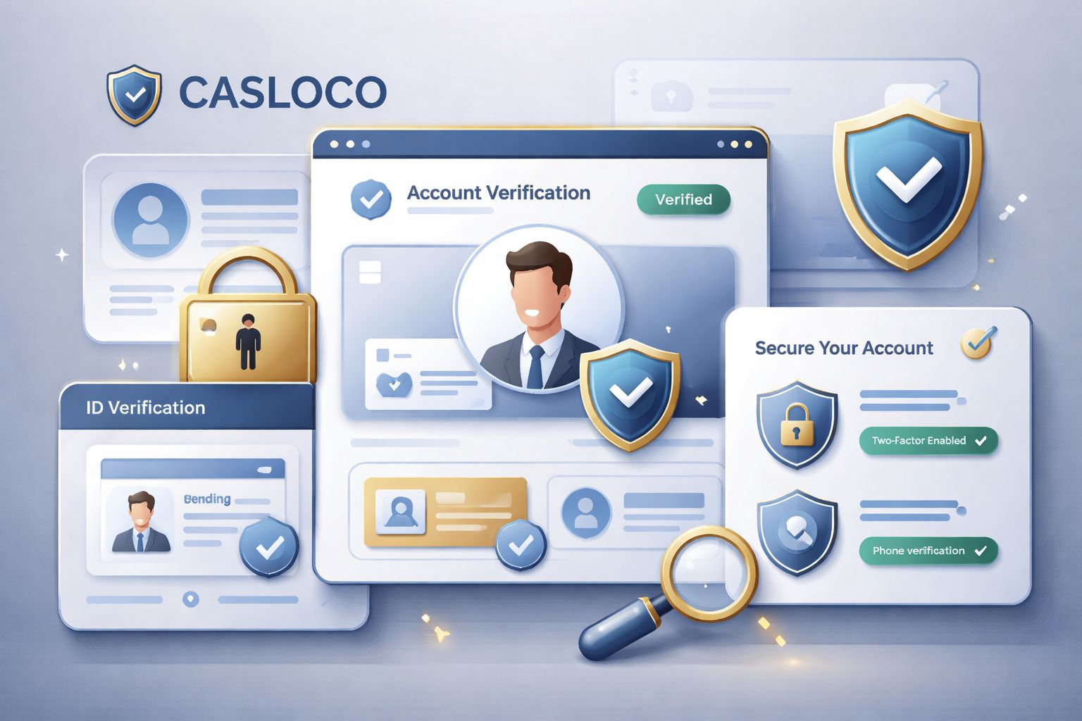 Verificación de cuenta CASLOCO y herramientas de seguridad